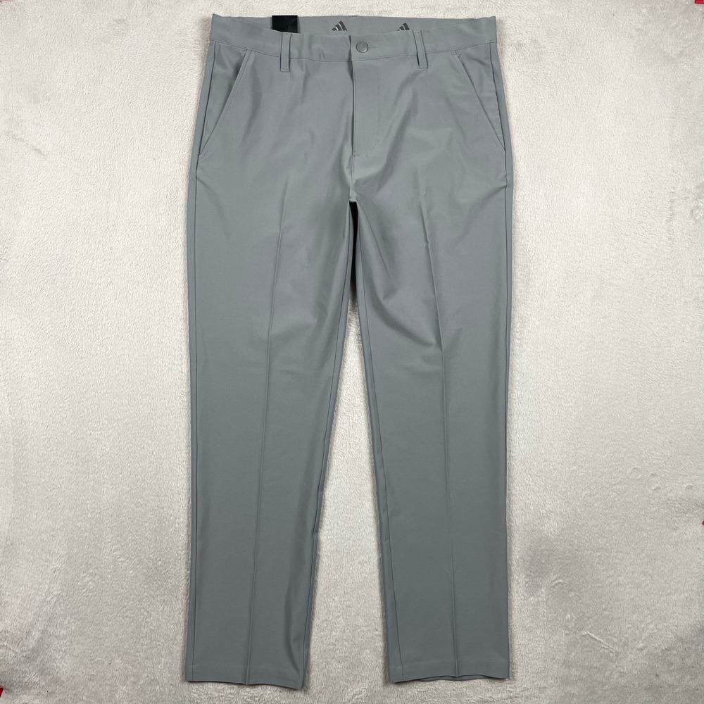 New Adidas Ultimate365 Pants Mens 33x31 Gray Straight Leg Golf Preppy Stretch